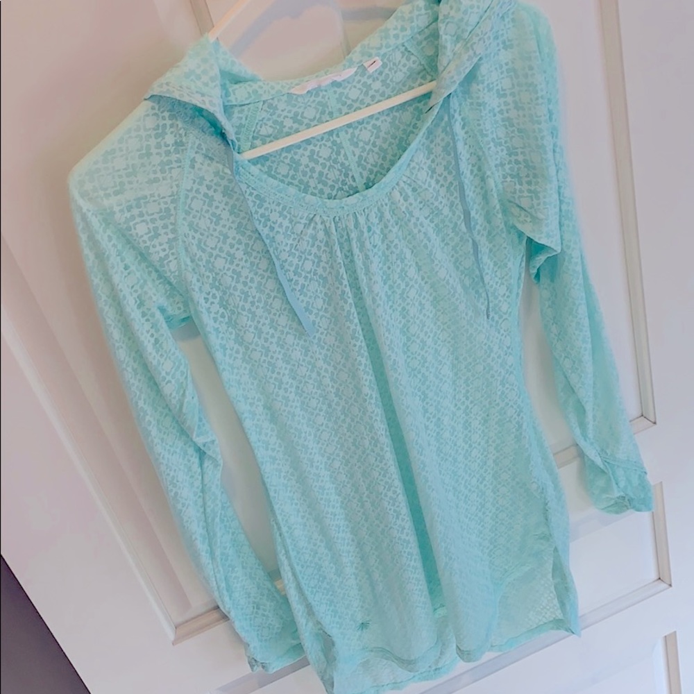 Athleta seafoam swimsuit cover